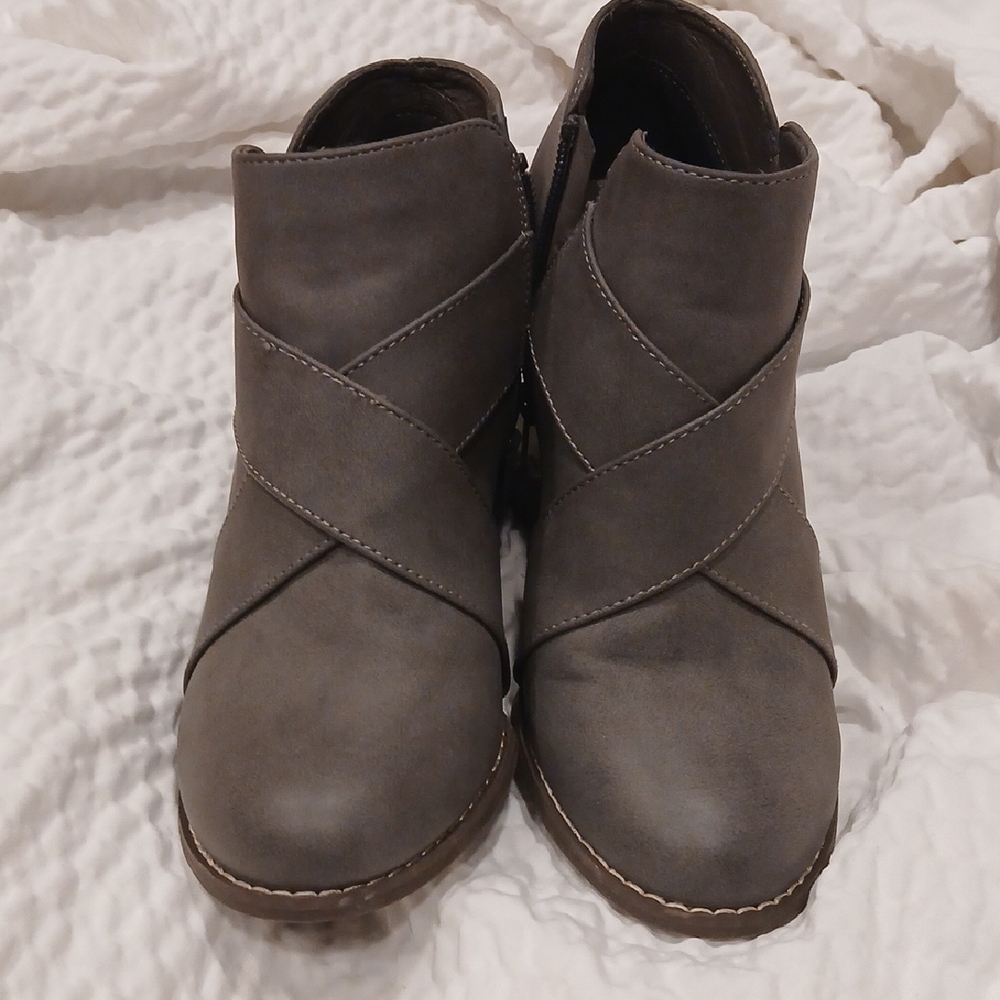 Maurices Charcoal Ankle Booties
